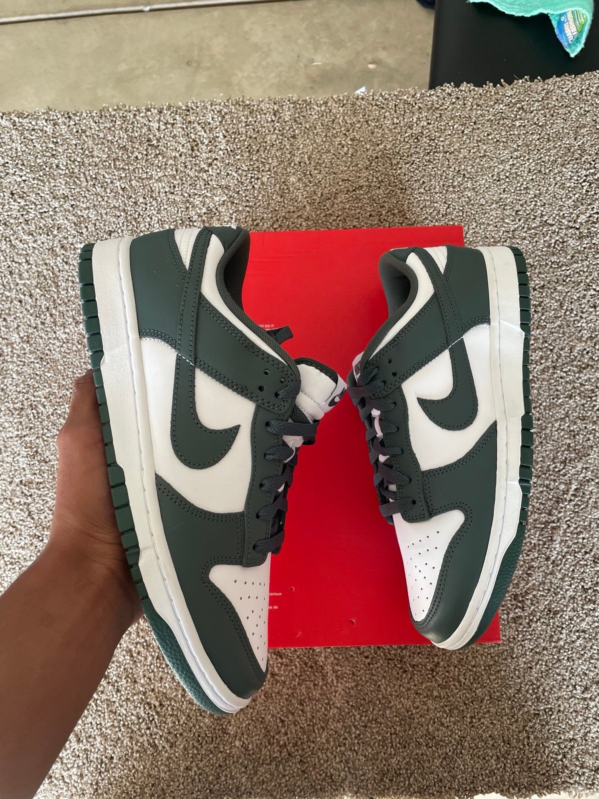 Nike dunk low vintage green
