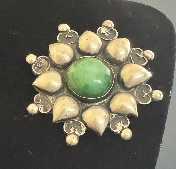 Antique Mexico Sterling Brooch #44