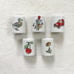 Vintage 1970’s Mini Porcelain Candle Holders Set of 5 West Germany