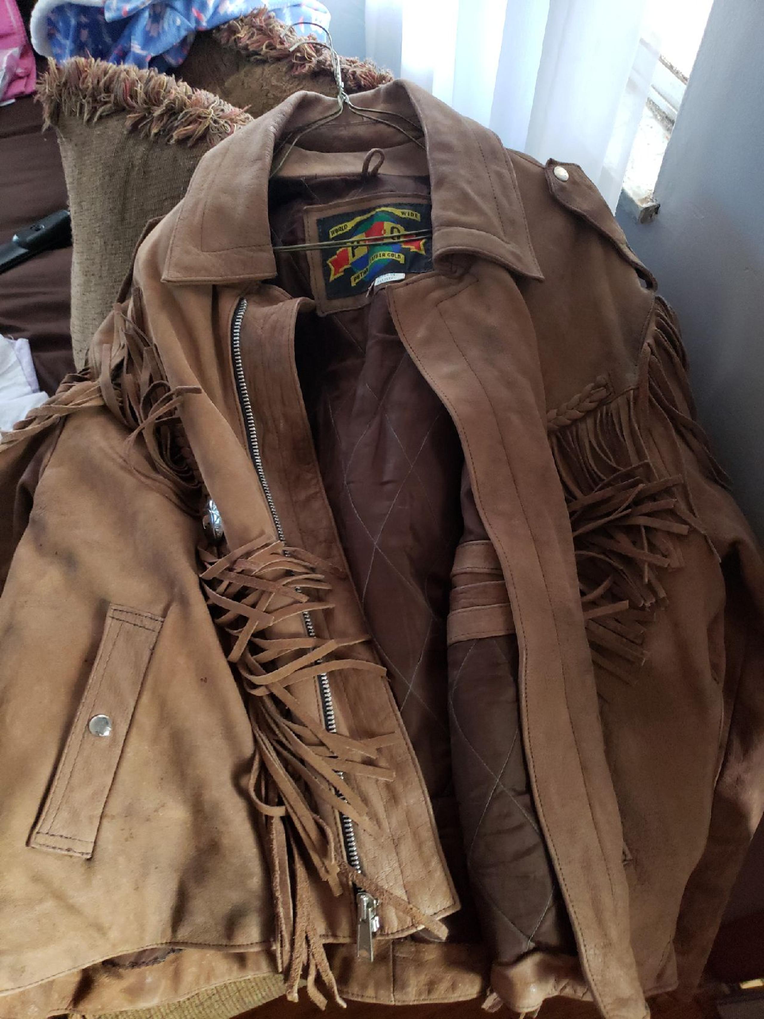 leather coat