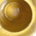Vintage Yellow Ware Storage Crock With Lid 10” Tall Blue Flowers Hand Painted