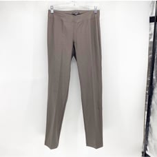 Eileen Fisher WASHABLE STRETCH CREPE PANT SLIM FIT, ANKLE LENGTH espresso