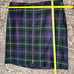 J. McLaughlin Womens Size 14 Green Tartan Plaid Wool Zip Up Front Straight Skirt
