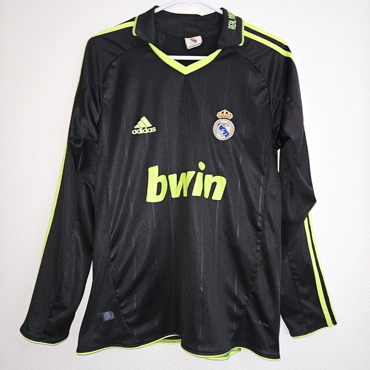 Adidas Real Madrid Black Neon Jersey Long-Sleeves LFP Size ? READ