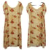 Vtg Country Cottagecore Feminine Floral Chiffon Midi Dress Flutter Sleeve Sz XL