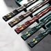 Lunar New Year gift 5 pairs set reusable non slip luxurychopsticks (retail 294)