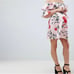 ASOS maternity floral ruffle off the shoulders dress Size 4