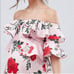 ASOS maternity floral ruffle off the shoulders dress Size 4