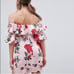 ASOS maternity floral ruffle off the shoulders dress Size 4