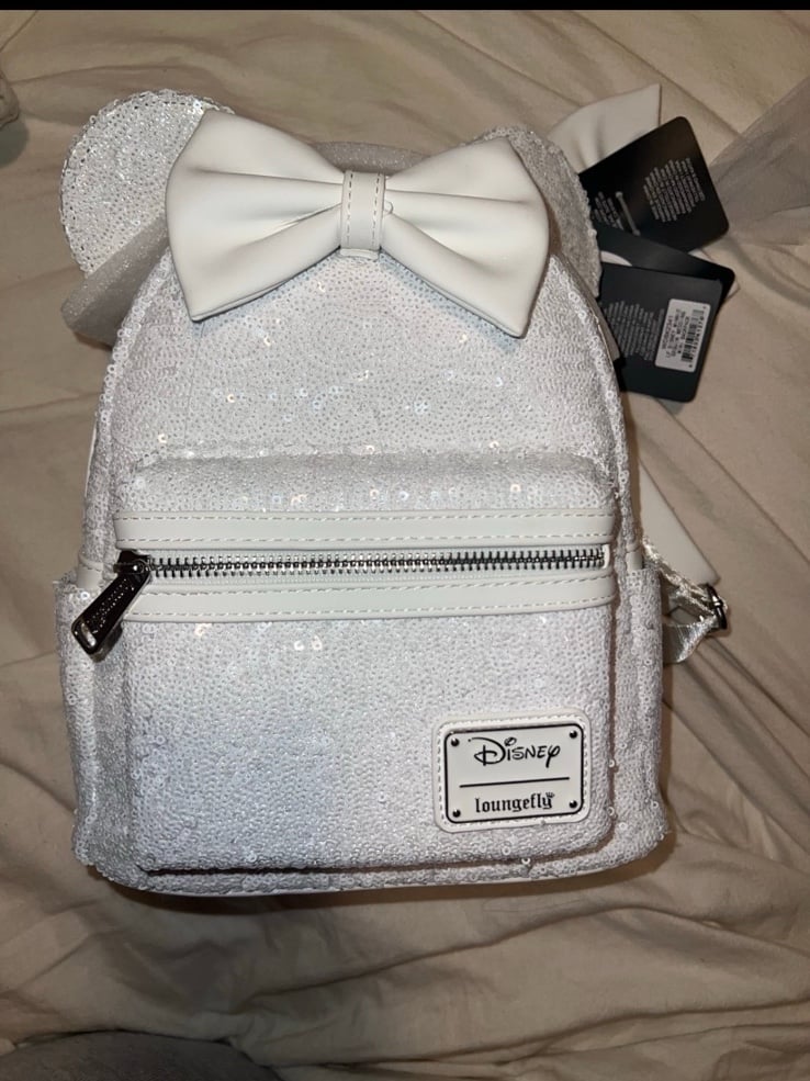 Bridal sequin loungefly NWT!
