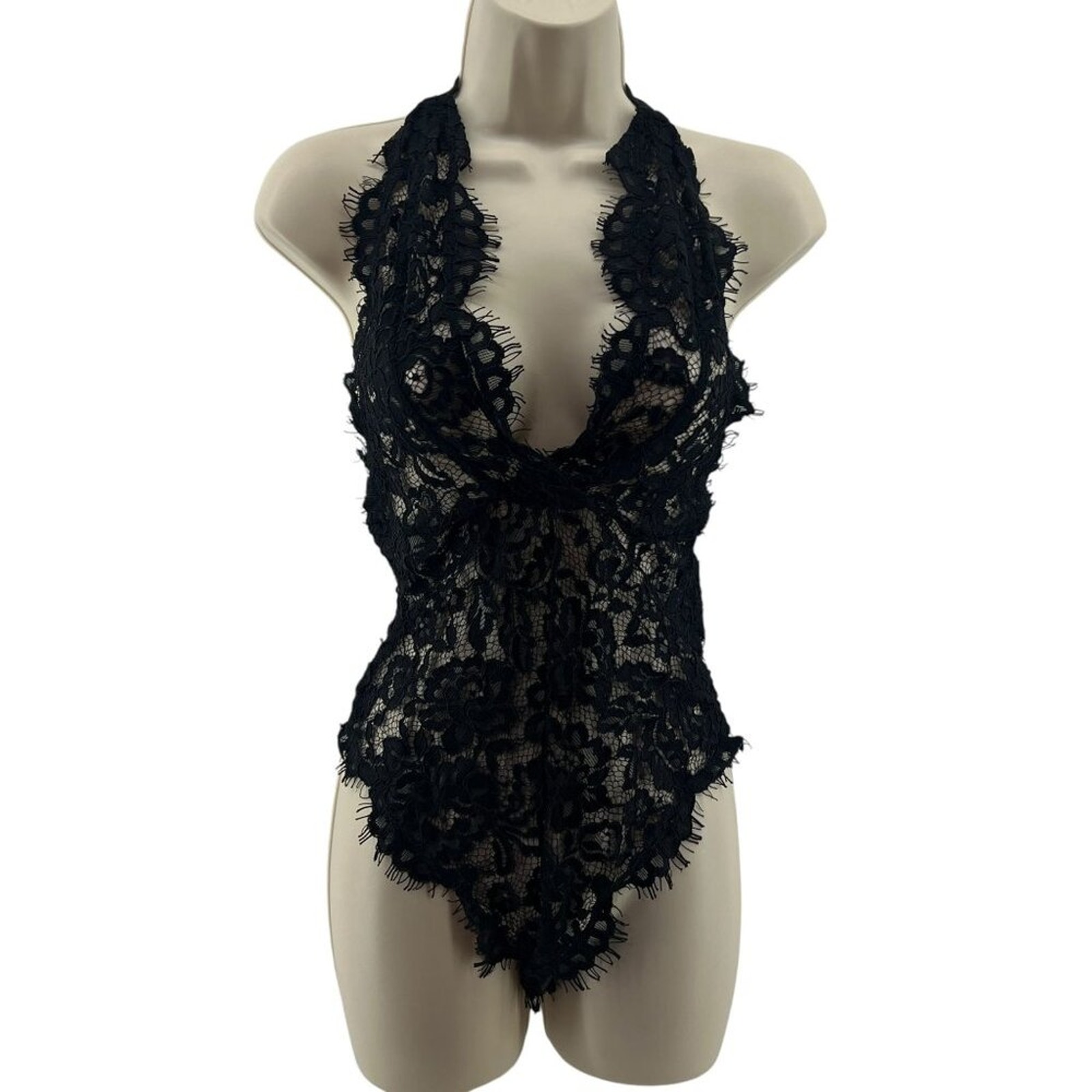 Bluebella Natalia Body Black Lace Bodysuit Womens Size 6