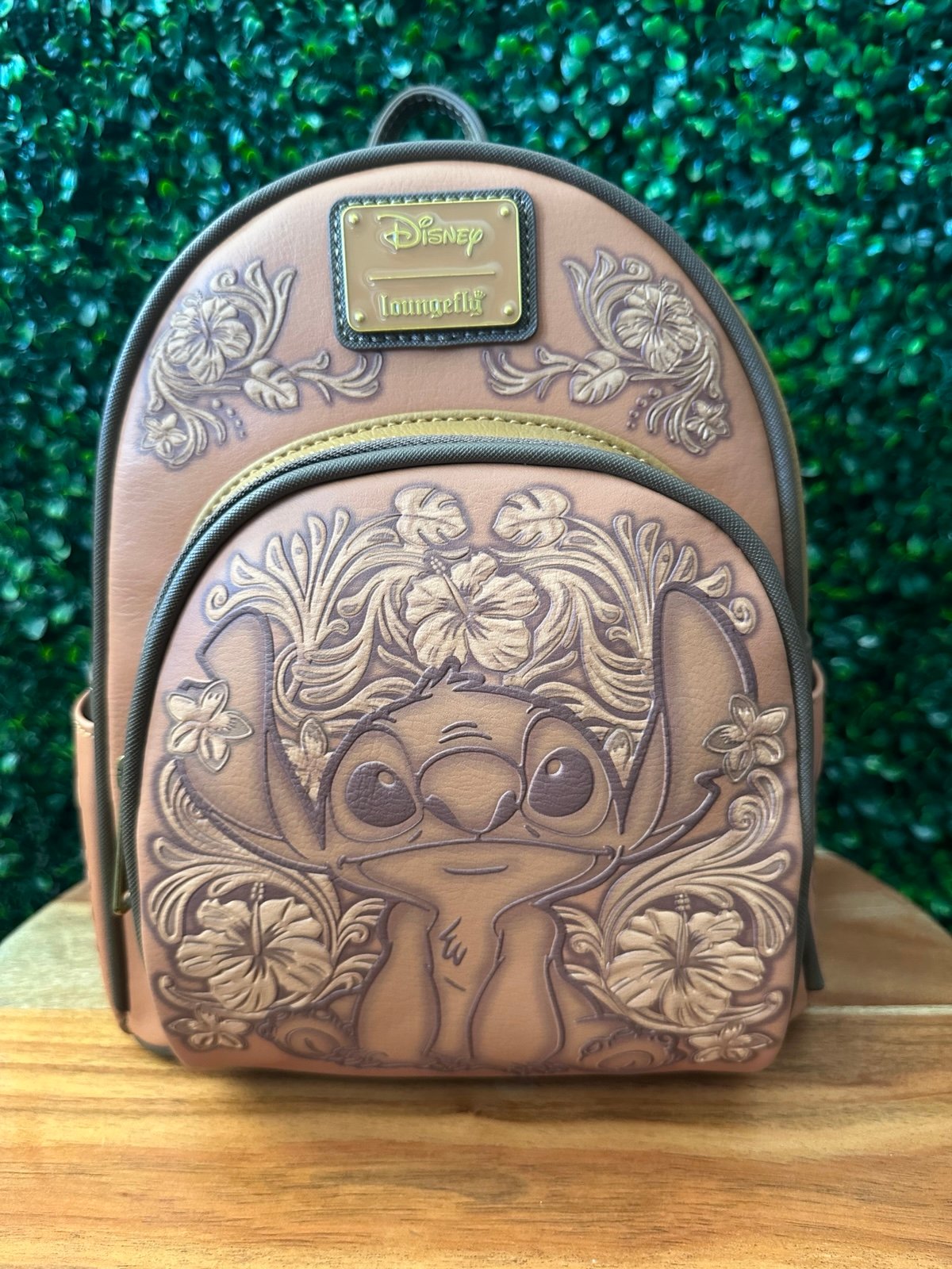 Loungefly Disney Lilo & Stitch Tonal Stitch Carving Mini Backpack
