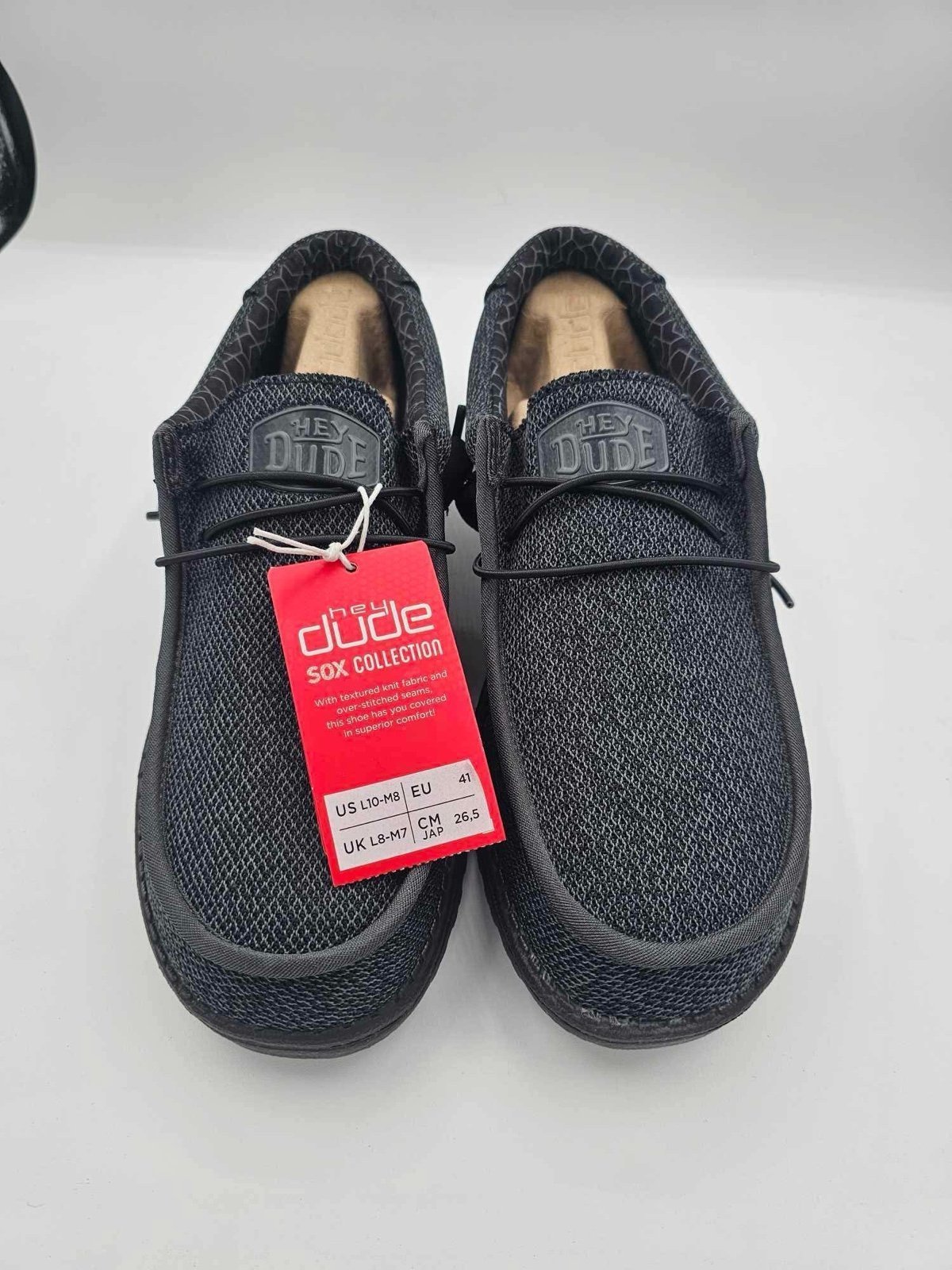 Hey Dude Wally Sox “Micro Total Black” L10/M8
