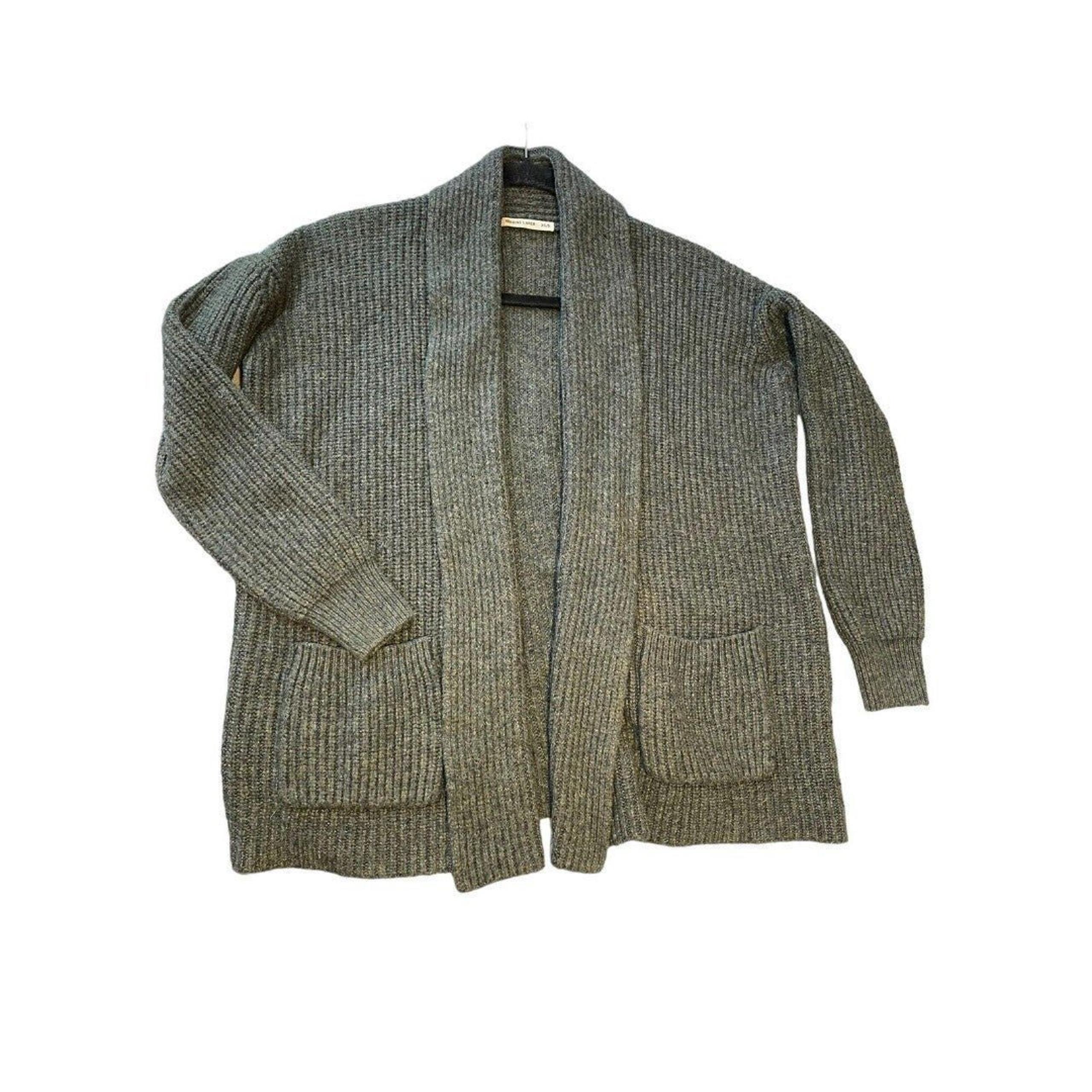 Marine Layer Womens Brooklyn Long Sleeve Open Front Cardigan Sweater XS/Sm Green