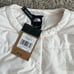 The North Face Collarless Synth Jacket White Tan Corduroy Womens Size Large 179