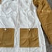 The North Face Collarless Synth Jacket White Tan Corduroy Womens Size Large 179
