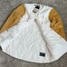 The North Face Collarless Synth Jacket White Tan Corduroy Womens Size Large 179