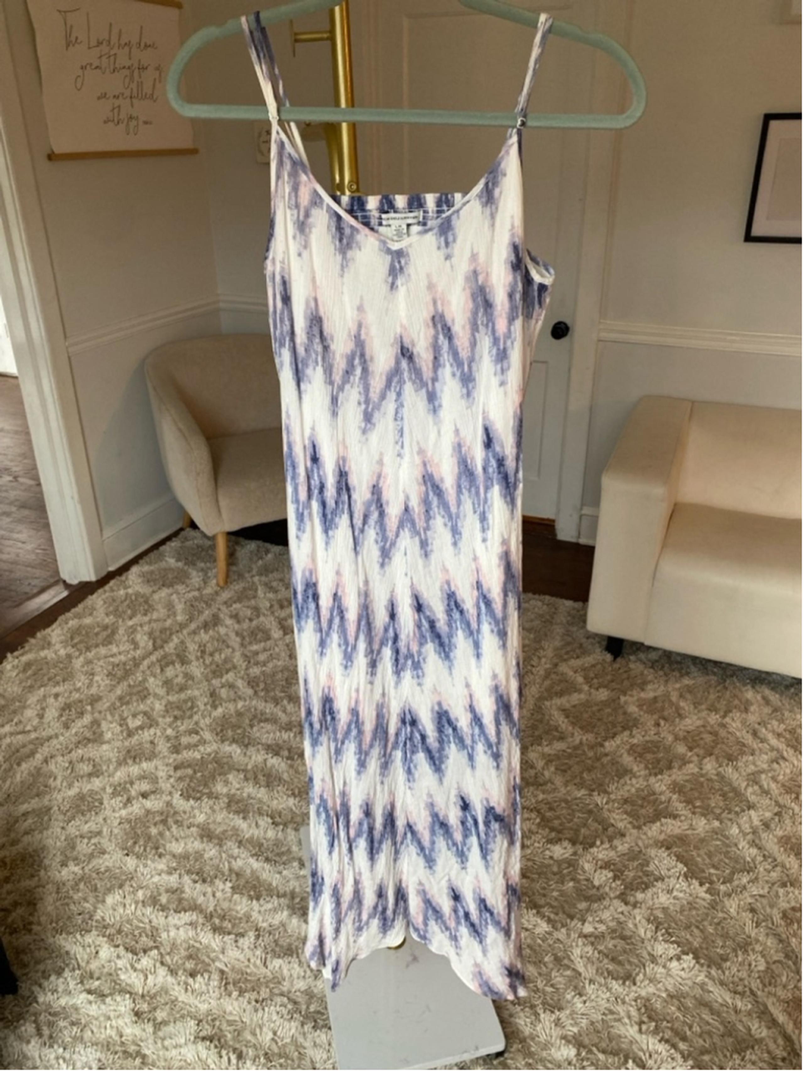 American Eagle Tie-Dye Slip Dress Maxi Boho Beach Lightweight Easter Y2K V Neck