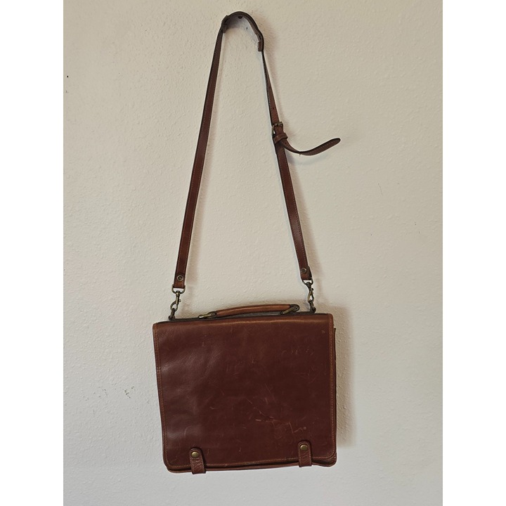 Vintage Wilsons Leather Briefcase Case Satch Unisex