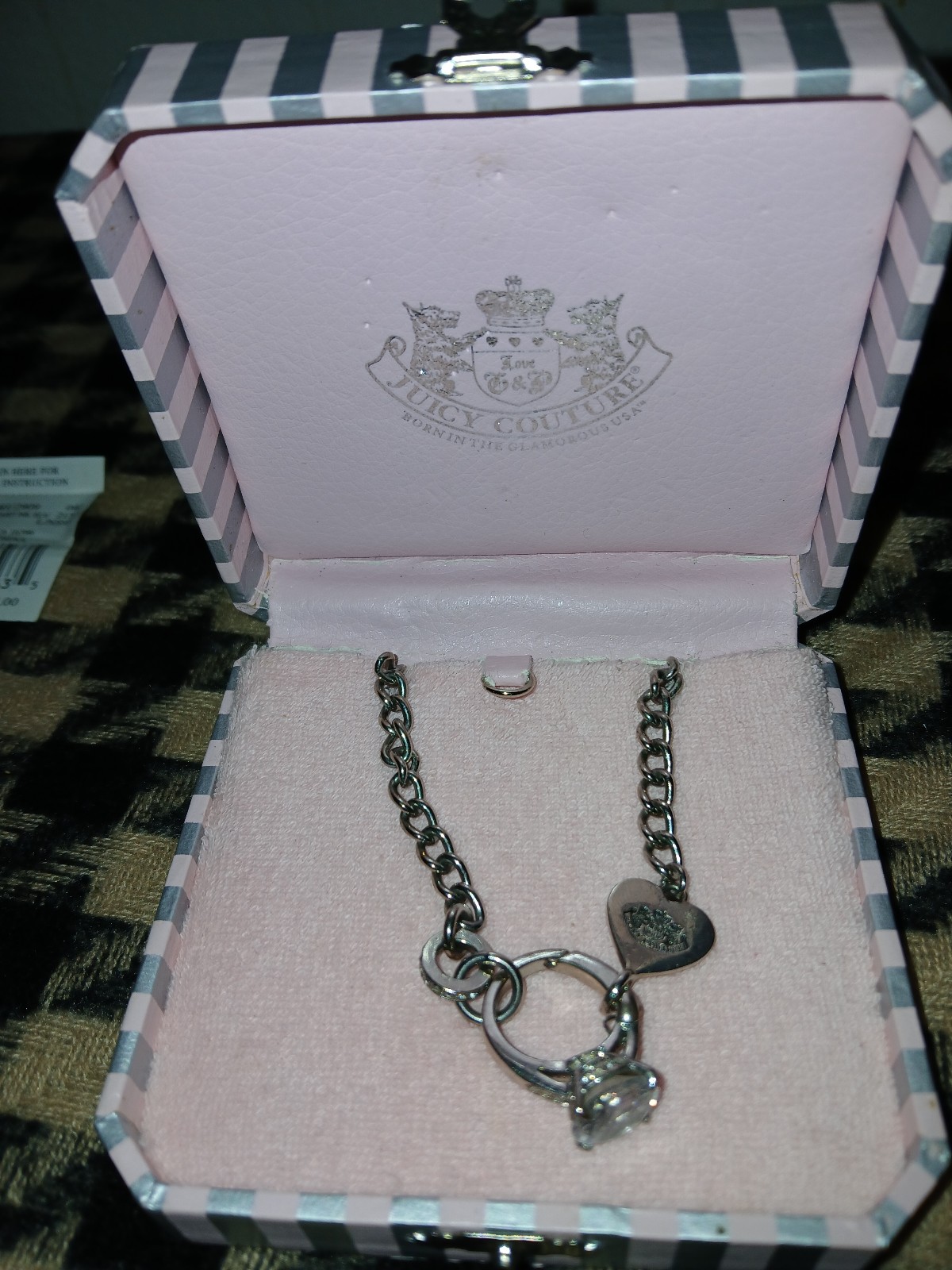 Vintage Juicy Couture Engagement Ring Necklace