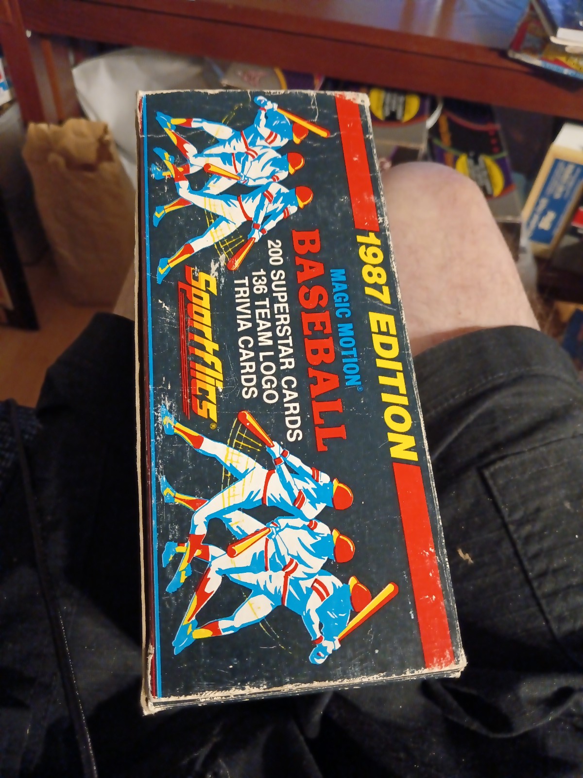 Sportsflics 1987 baseball card magic motion 200 superstar cards 136 team logo tr