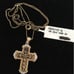NEW MERVYN'S 18k Over 925 Reversible Cross Crucifix Zirconia Necklace 18