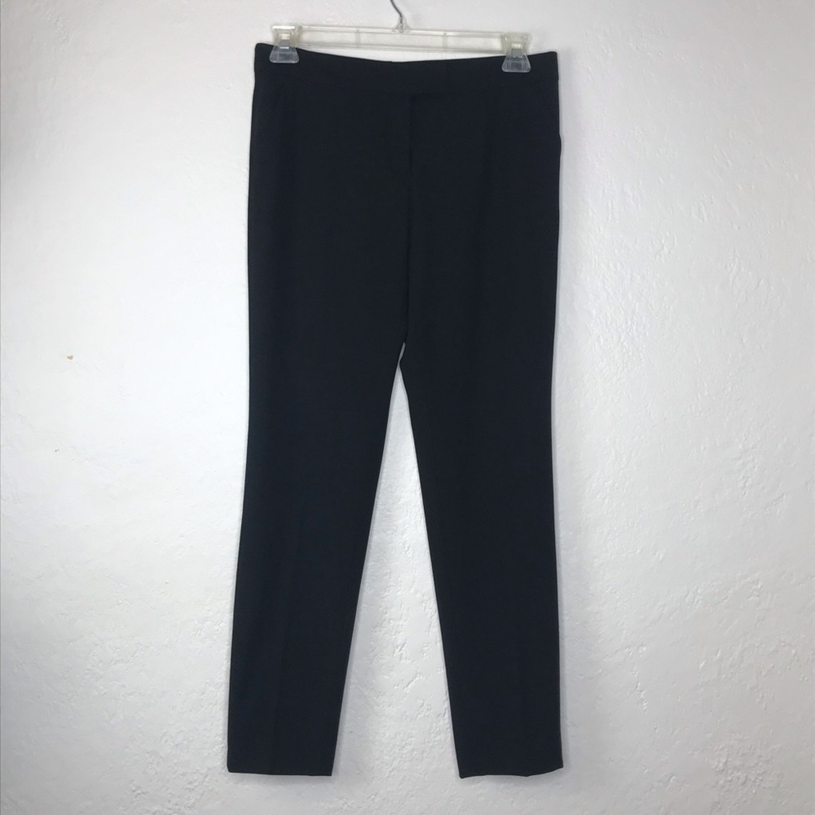 AKRIS Punto Women's Straight Leg Black Wool Trouser Pants Size 8