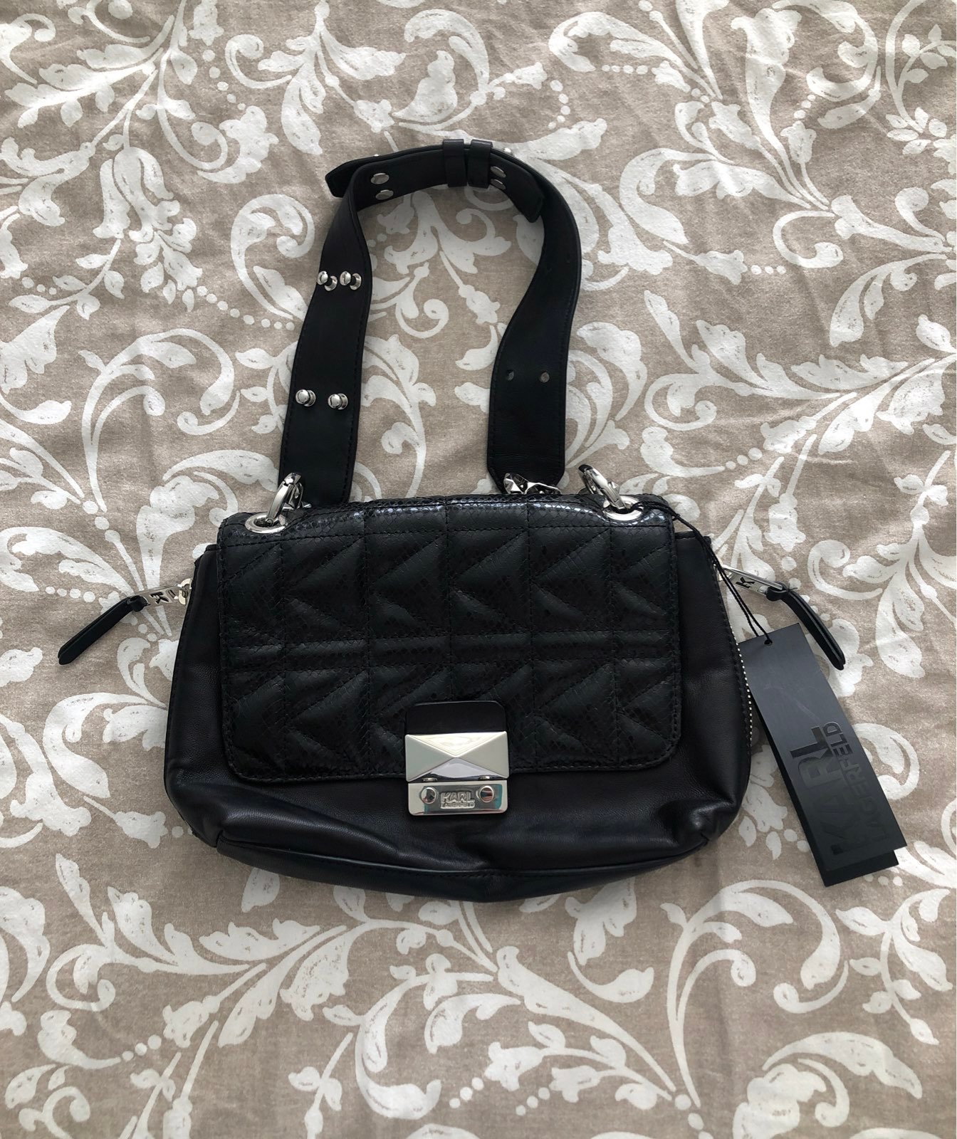 karl lagerfeld shoulder clutch bag
