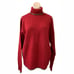 Lucky Brand Small Lambswool Sweater Red Green Turtleneck Vintage Hong Kong