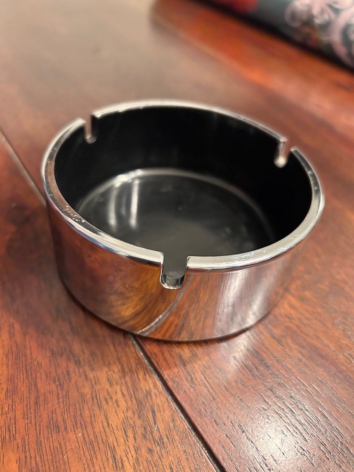 Vintage Ashtray Maru Trend Pacific,Isamu Kenmochi Design, Japan Black 1960s