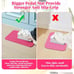 Sewing Mat Reduce Vibrations Noise 15X20 and 9X14 Pink