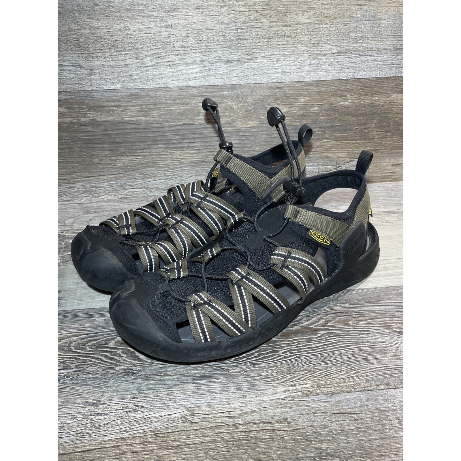 Keen Drift Creek H2 Men's Closed Toe Waterproof Water Sandals Sz US 8.5 Olive