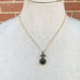 Vintage sterling 4.3carats green emerald, rubies and diamond pendant