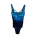 Longitude Women’s Blue One Piece Full Coverage Swimsuit - Size 12 - NEW