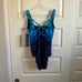 Longitude Women’s Blue One Piece Full Coverage Swimsuit - Size 12 - NEW
