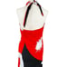 Vintage 70s Red and Black Floral Malihini Hawaiian Beach Halter Maxi Wrap Dress