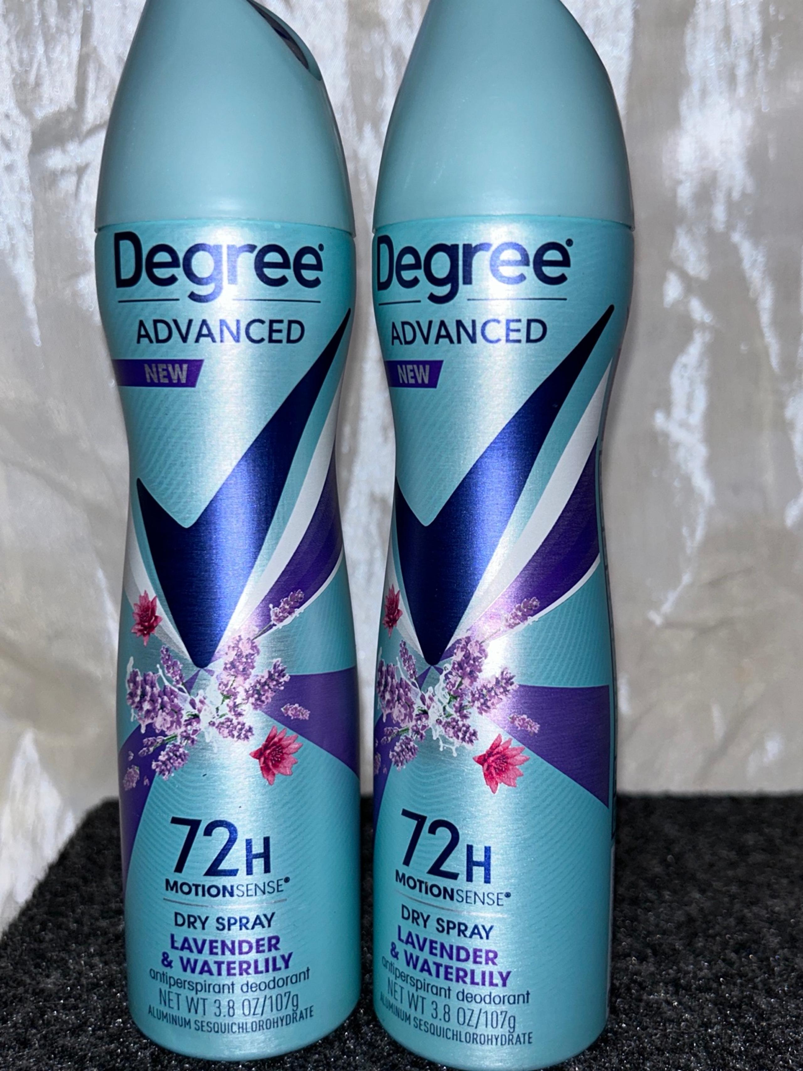2X Degree Motionsense Spray Deodorant Antiperspirant Lavender & WaterLily