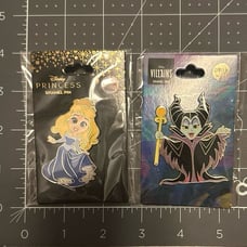 Disney Princess Aurora and Villain Maleficent set of two pins - NEW SOLD OUT