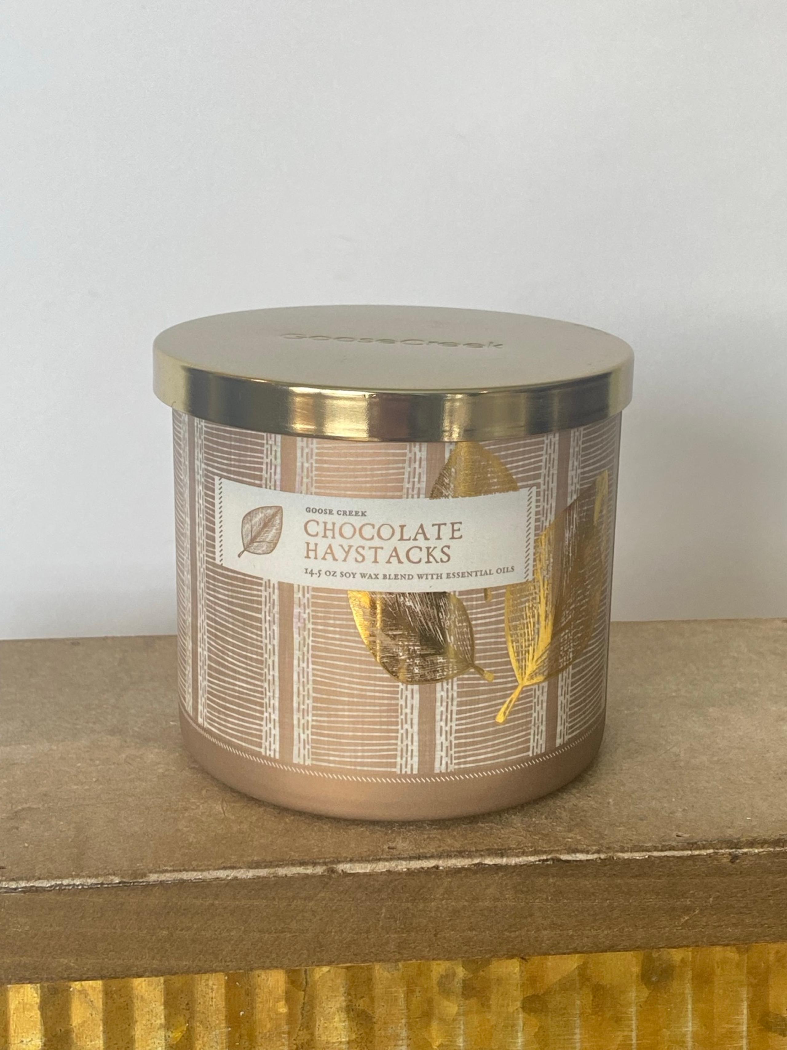 Goose Creek Chocolate Haystacks (Coconut) 3 wick Candle w/Essential Oils