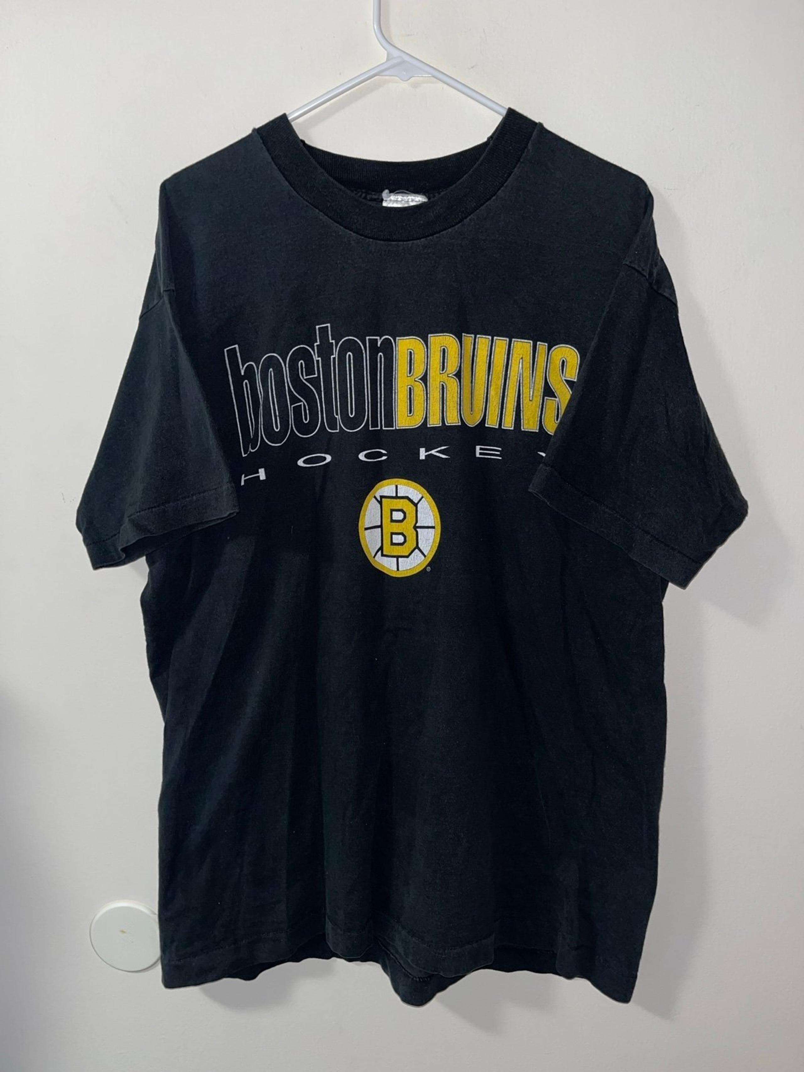 Vintage NHL Boston Bruins Single stitch shirt~Official Fan Tag~USA~XL