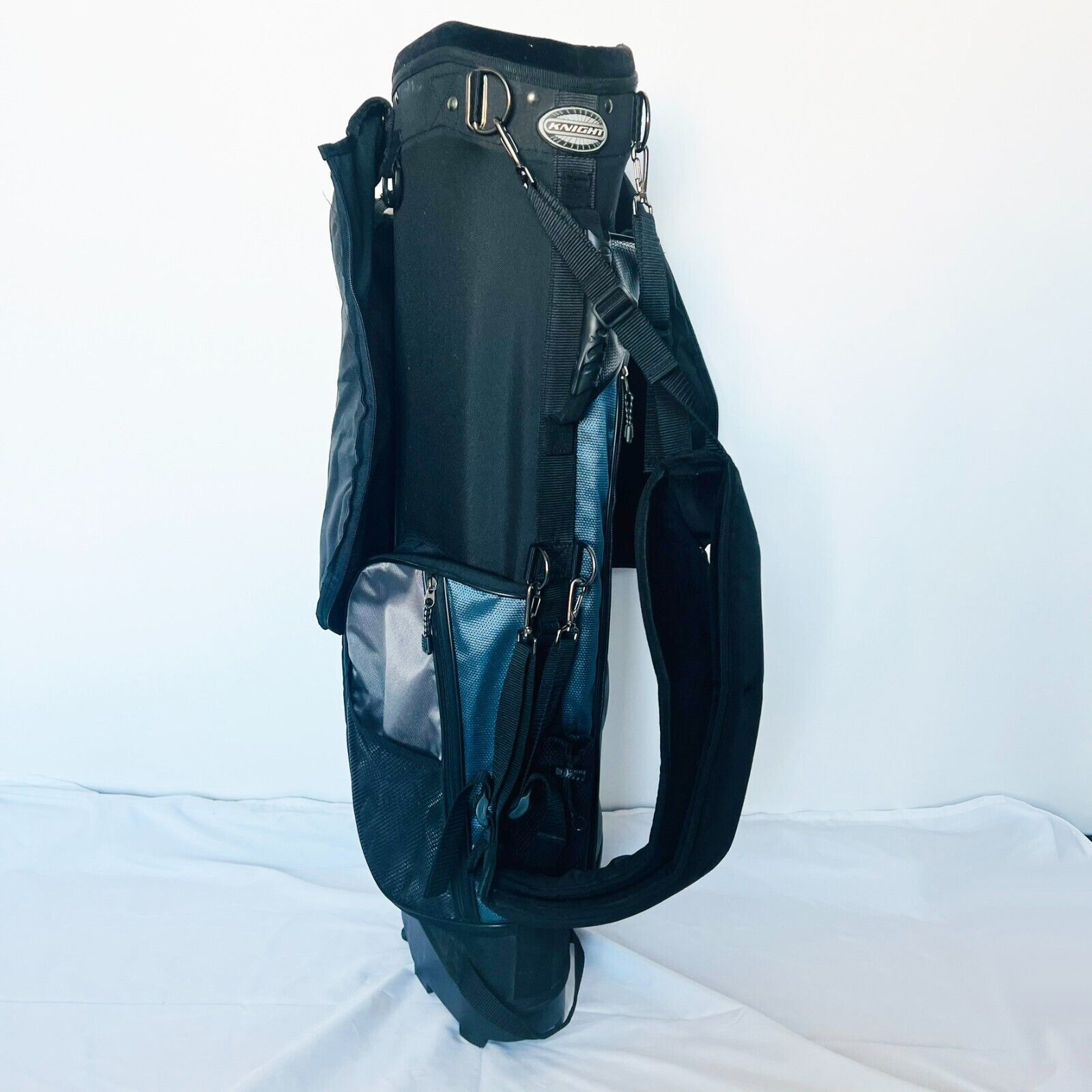 Knight Lightweight 4-way Stand Carry Golf Cart Bag Rain Cover Black Navy Grey