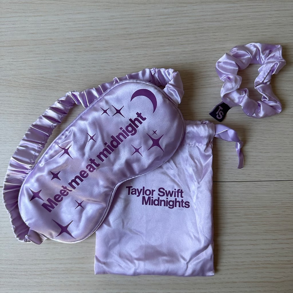 New Taylor Swift Midnights Sleepmask and Scrunchie Set