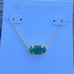 Kendra Scott Elisa Gold Pendant Necklace in London Blue Glass
