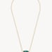 Kendra Scott Elisa Gold Pendant Necklace in London Blue Glass