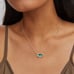 Kendra Scott Elisa Gold Pendant Necklace in London Blue Glass