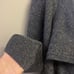 LOFT Heather Grey Cascading Open Wool Blend Long Sleeve Cardigan- Med