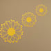 Metal Sunflower Wall Decor 3 Pieces Gold Flowers Metal Wall Art Sunflower.