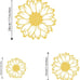 Metal Sunflower Wall Decor 3 Pieces Gold Flowers Metal Wall Art Sunflower.