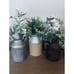 3 Farmhouse Metal Eucalyptus Cotton Lamb’s Ear Greenery Decor