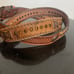 Nocona Belt Amber stones/Hair on Hide